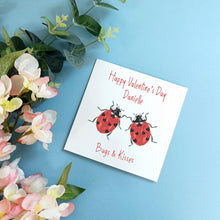 Load image into Gallery viewer, Personalised Ladybird Valentine&#39;s Day Card
