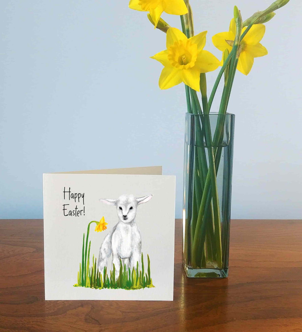 Personalised Lamb Easter Card | Cute Little Lamb Greetings Card