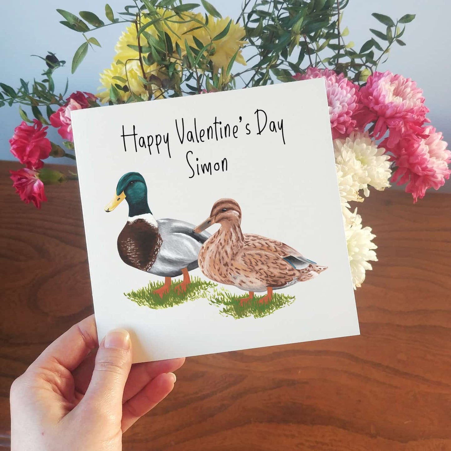 Mr and Mrs Duck Valentine's Day Card