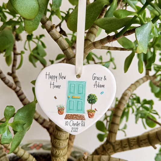 New Home Ceramic Heart Decoration