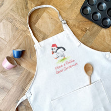 Load image into Gallery viewer, Puffin Christmas Apron
