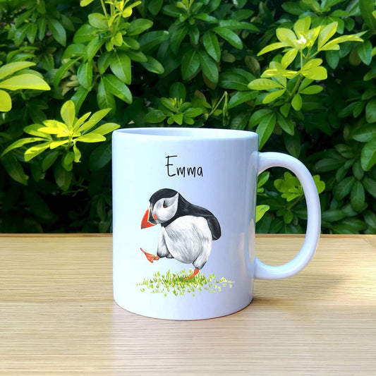 Personalised Puffin Custom Mug