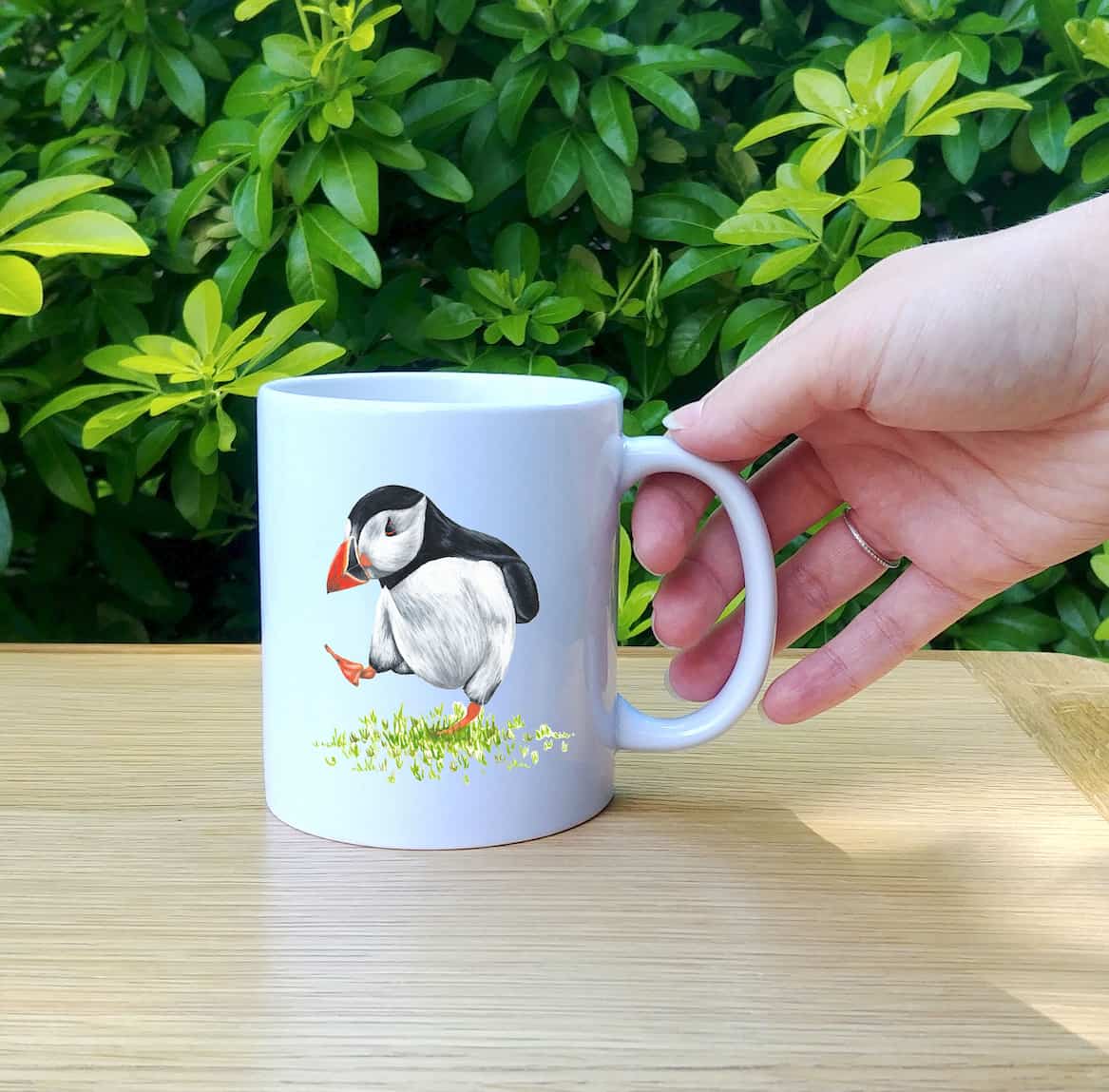 Personalised Puffin Custom Mug