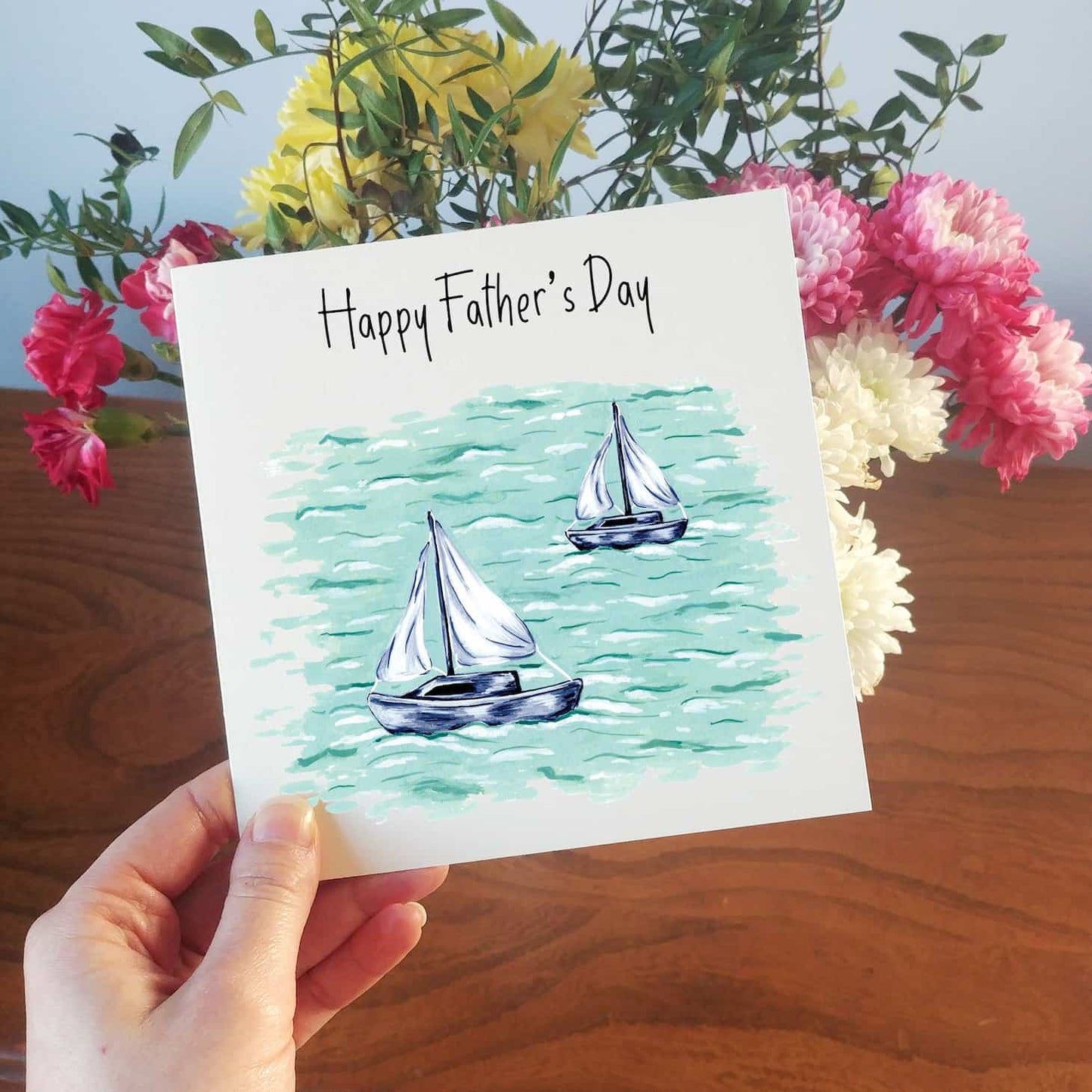 Sailing Boats Father's Day Card