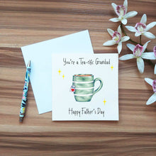 Load image into Gallery viewer, Personalised Tea Father&#39;s Day Card | Tea-rific Dad
