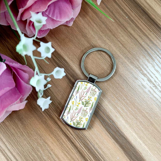 Wildflowers Keyring | Woodland Flowers Key Chain