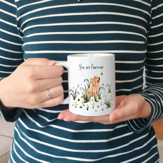 Personalised Dog Mug | Custom You are Pawsome Mug | Cocker Spaniel Cup