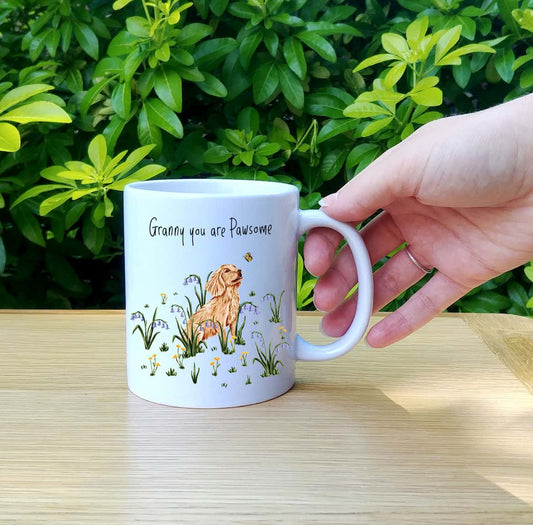 Personalised Dog Mug | Custom You are Pawsome Mug | Cocker Spaniel Cup